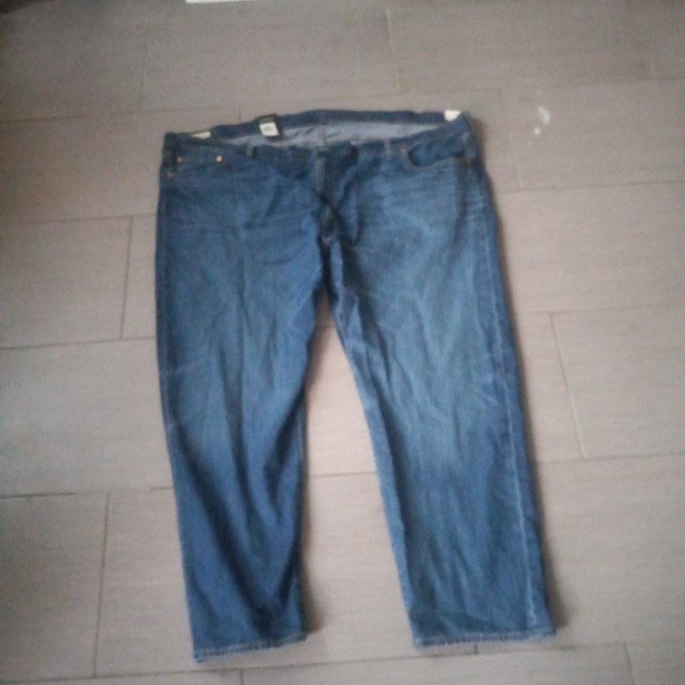 NEW Levis 502 Men’s Blue Taper Jeans 56X32 Big Tall Comfort Breathable